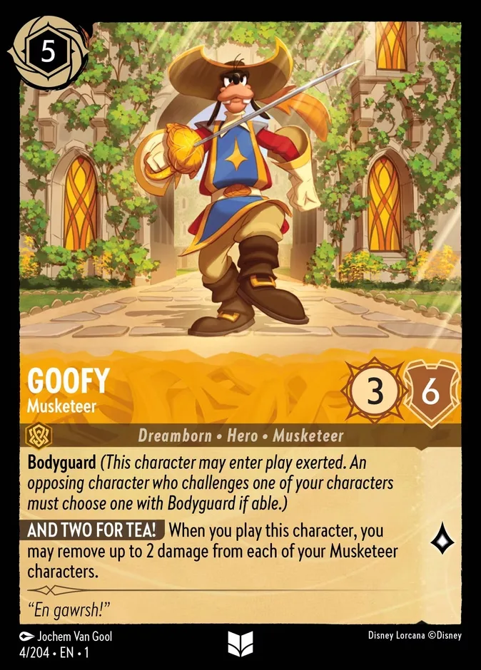 Goofy #4 The First Chapter Disney Lorcana card