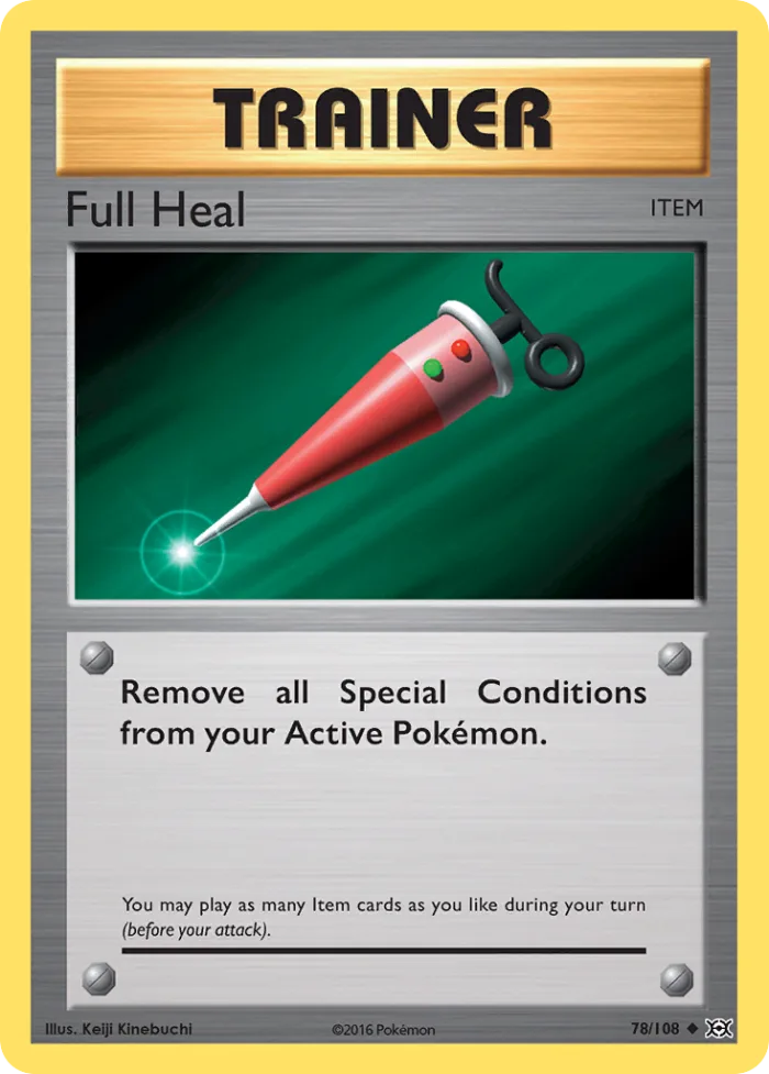 Full Heal #78 Evolutions Pokemon card