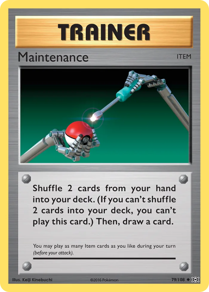 Maintenance #79 Evolutions Pokemon card