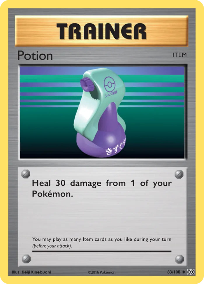 Potion #83 Evolutions Pokemon card