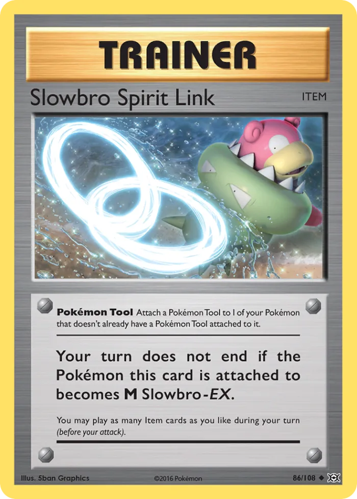Slowbro Spirit Link #86 Evolutions Pokemon card