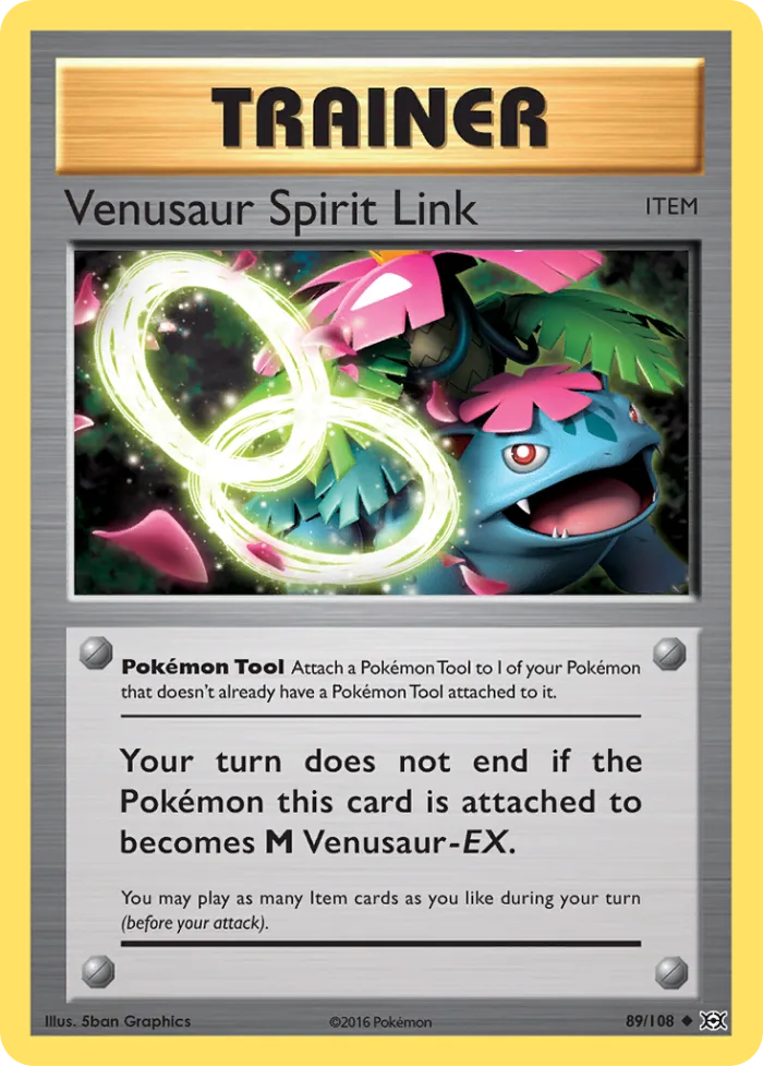 Venusaur Spirit Link #89 Evolutions Pokemon card