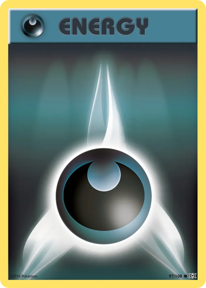 Darkness Energy #97 Evolutions Pokemon card