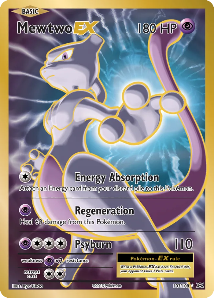 Mewtwo-EX #103 Evolutions Pokemon card