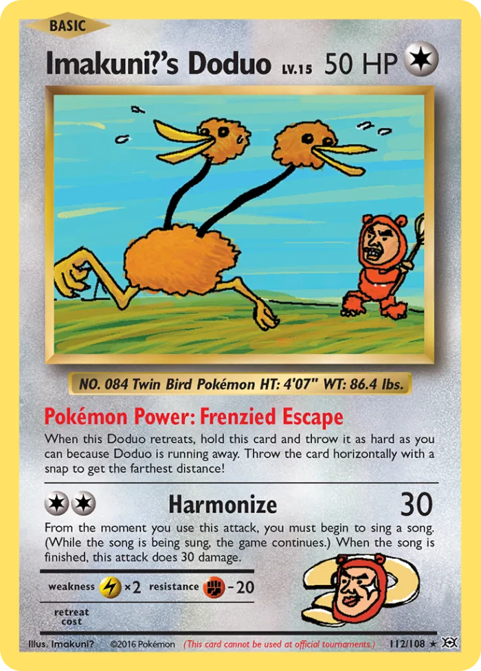 Imakuni?'s Doduo #112 Evolutions Pokemon card