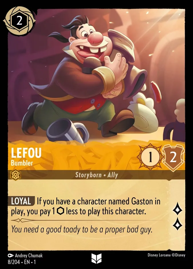 LeFou #8 The First Chapter Disney Lorcana card