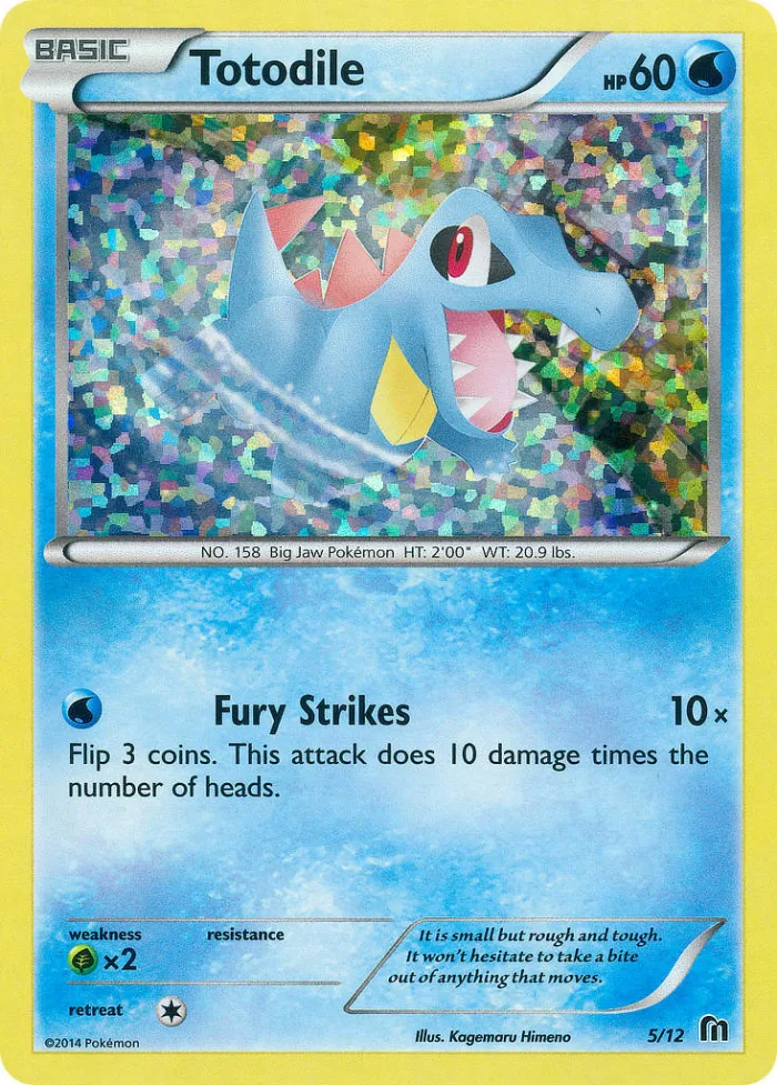 Totodile #5 McDonald's Collection 2016 Pokemon card