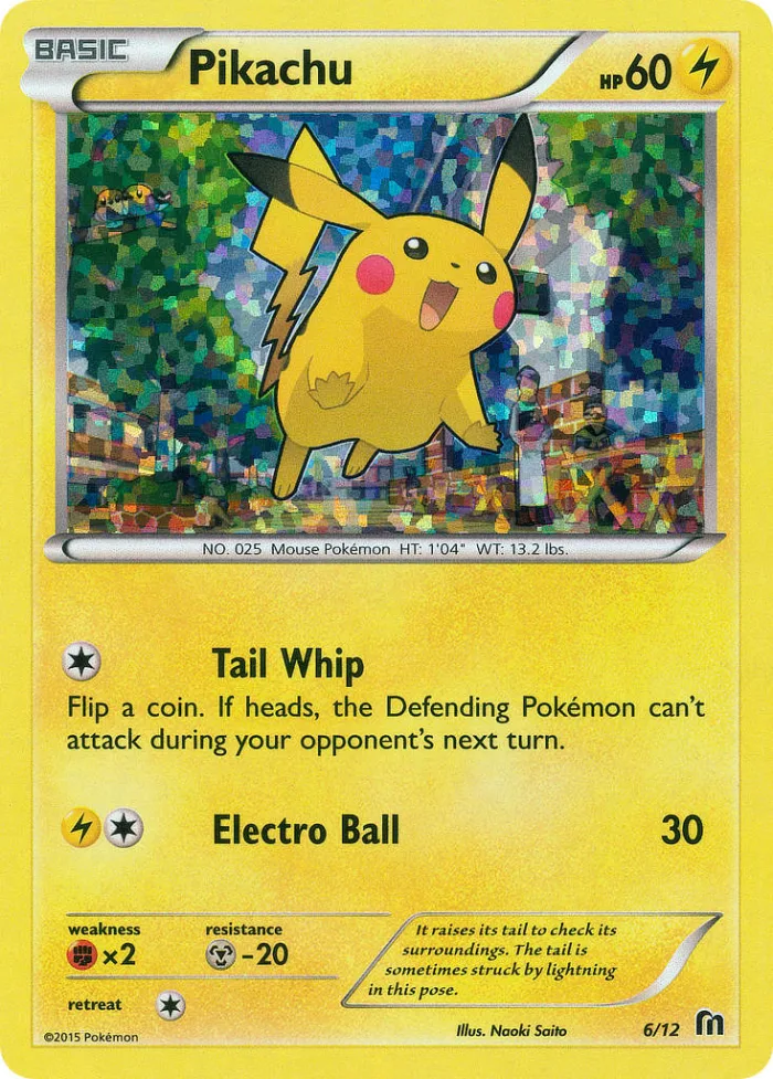 Pikachu #6 McDonald's Collection 2016 Pokemon card