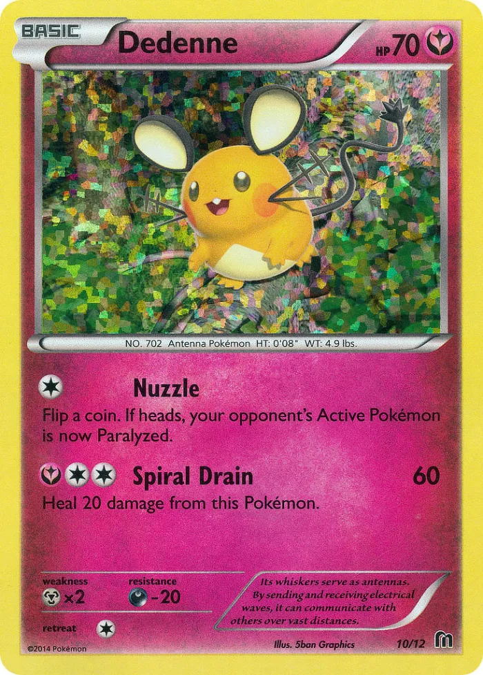 Dedenne #10 McDonald's Collection 2016 Pokemon card