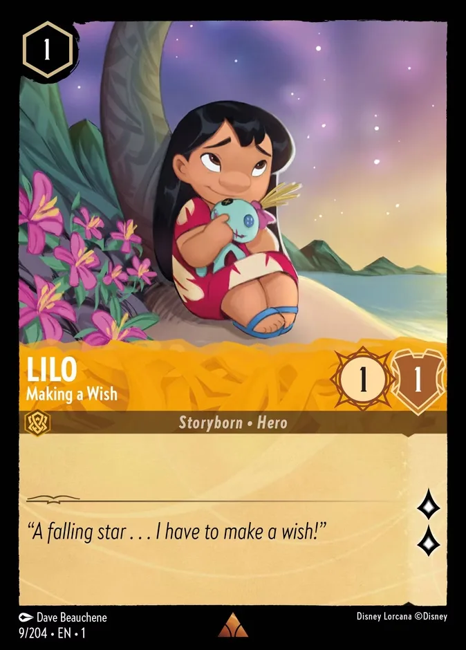Lilo #9 The First Chapter Disney Lorcana card