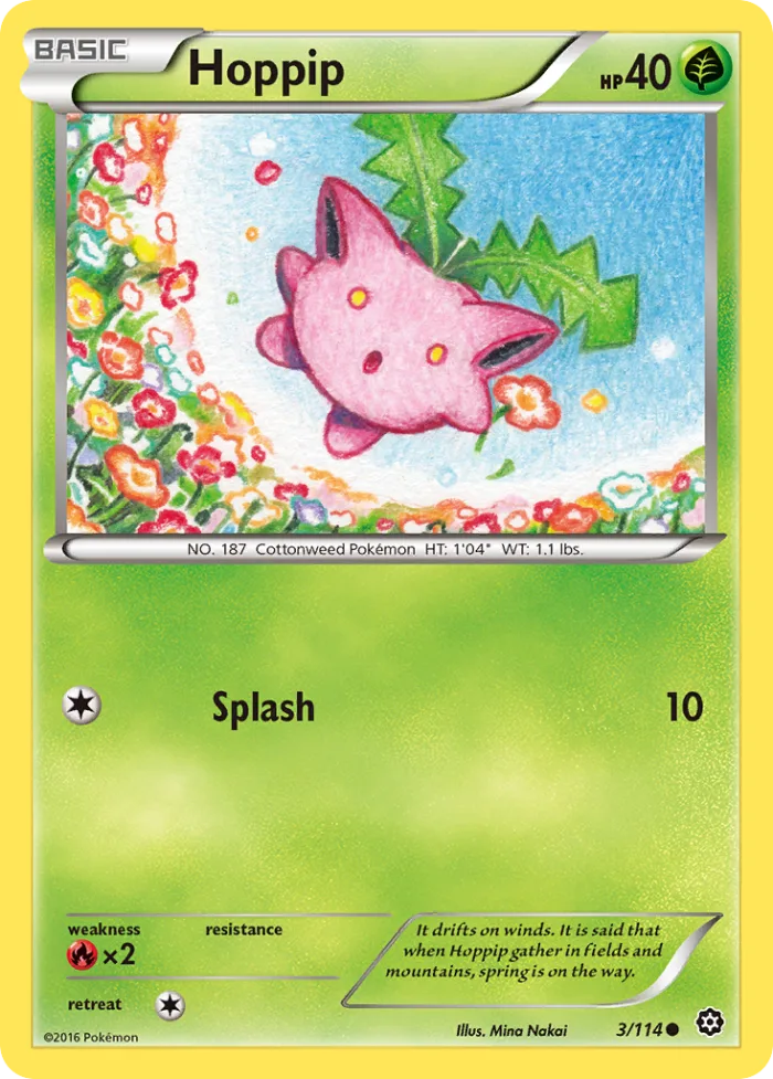 Hoppip #3 Steam Siege Pokemon card