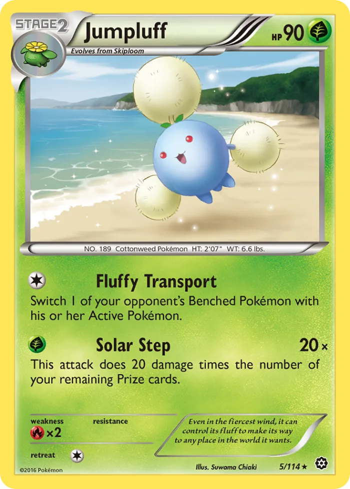 Jumpluff #5 Steam Siege Pokemon card