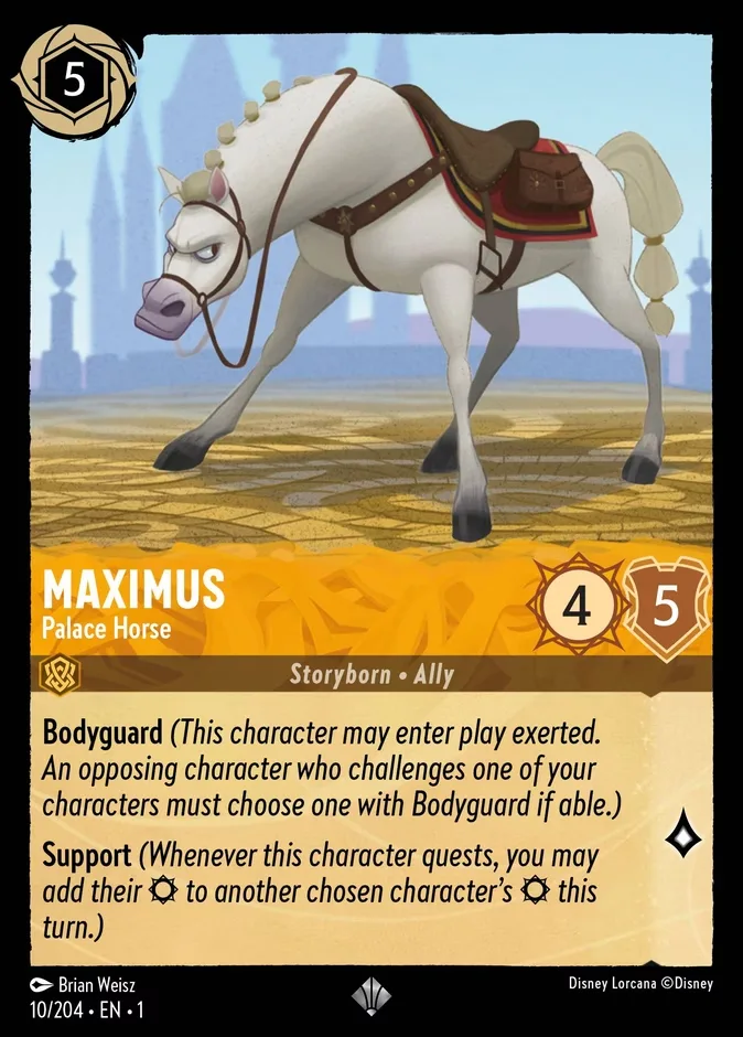 Maximus #10 The First Chapter Disney Lorcana card