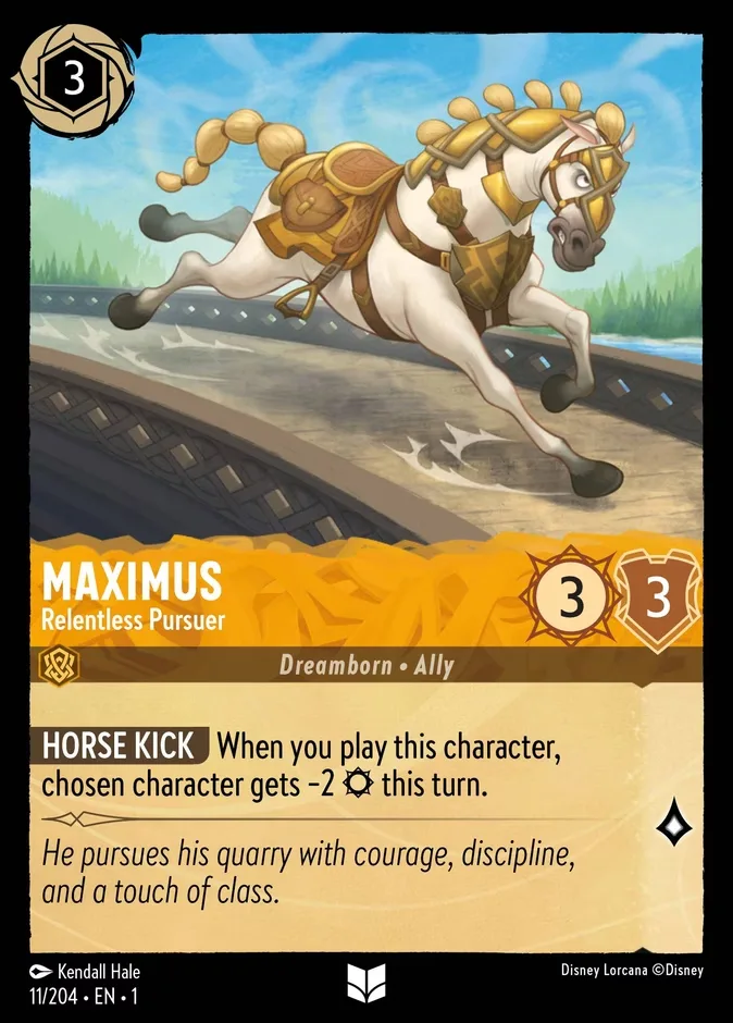 Maximus #11 The First Chapter Disney Lorcana card