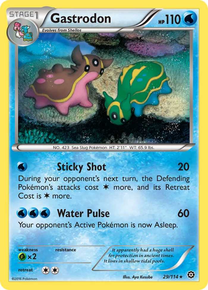Gastrodon #29 Steam Siege Pokemon card