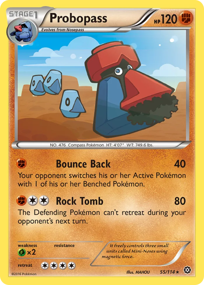 Probopass #55 Steam Siege Pokemon card