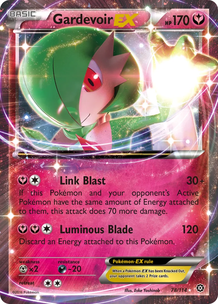 Gardevoir-EX #78 Steam Siege Pokemon card