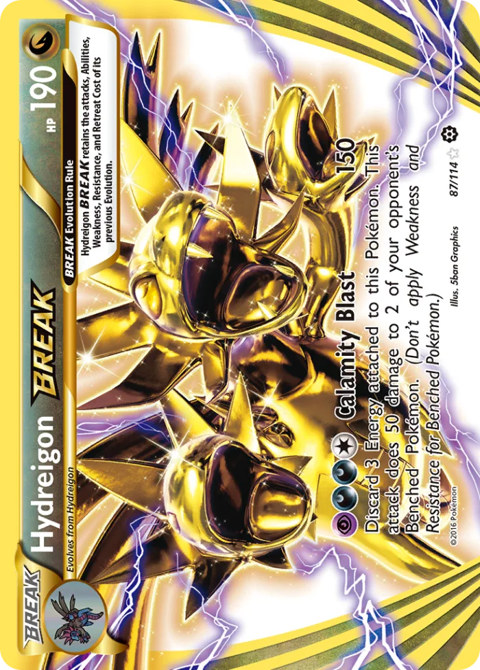 Hydreigon BREAK #87 Steam Siege Pokemon card