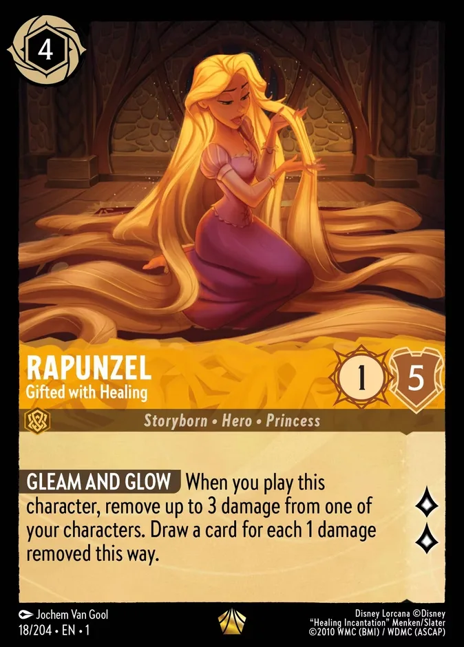Rapunzel #18 The First Chapter Disney Lorcana card