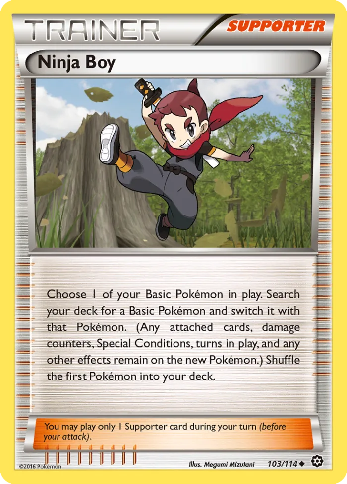 Ninja Boy #103 Steam Siege Pokemon card