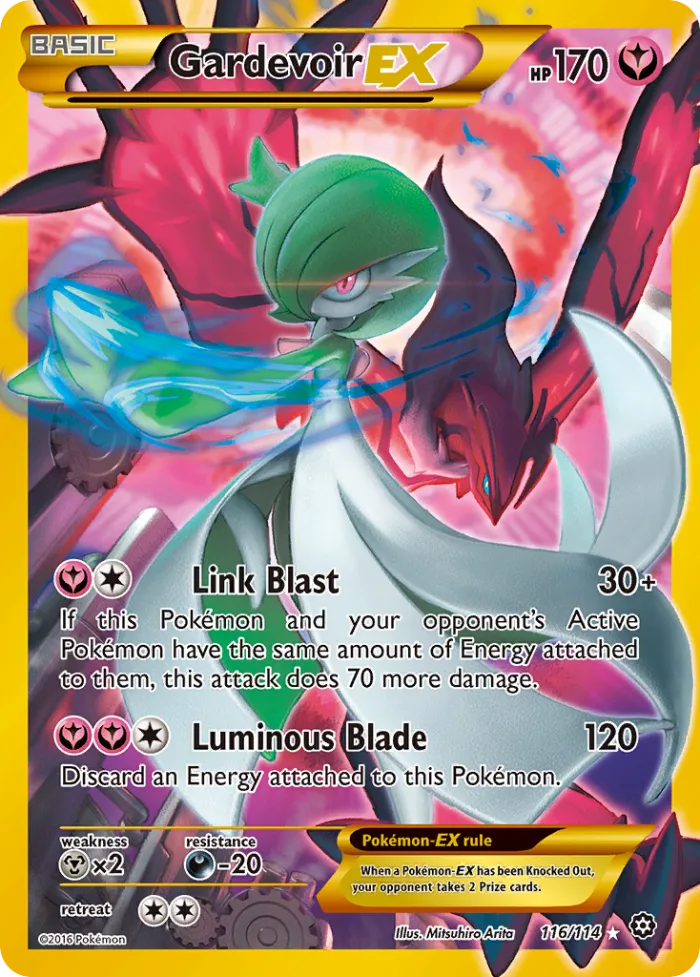 Gardevoir-EX #116 Steam Siege Pokemon card