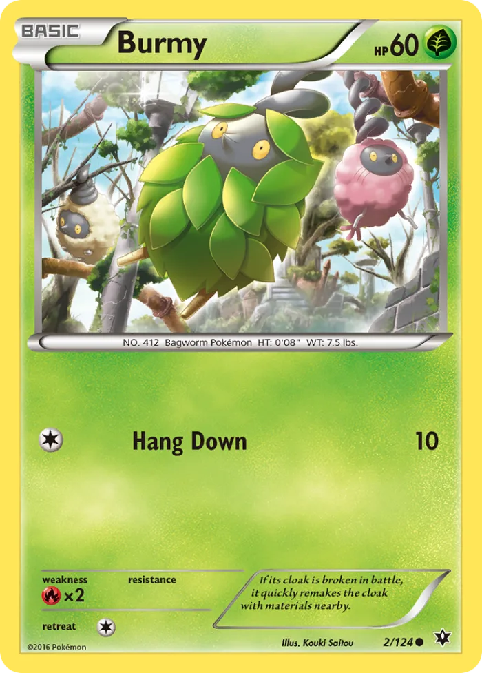 Burmy #2 Fates Collide Pokemon card