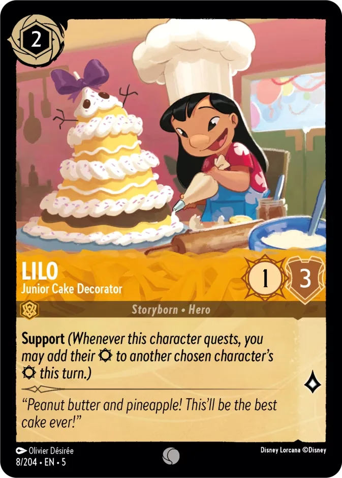 Lilo #8 Shimmering Skies Disney Lorcana card