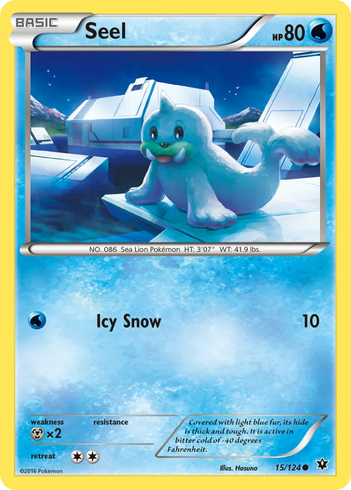Seel #15 Fates Collide Pokemon card