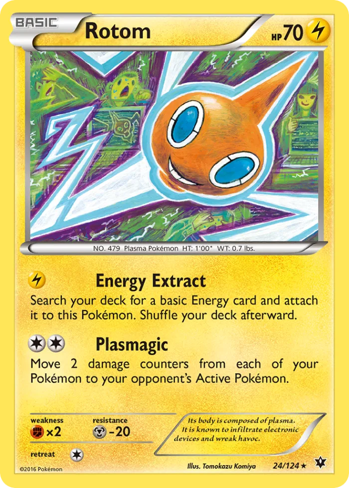 Rotom #24 Fates Collide Pokemon card