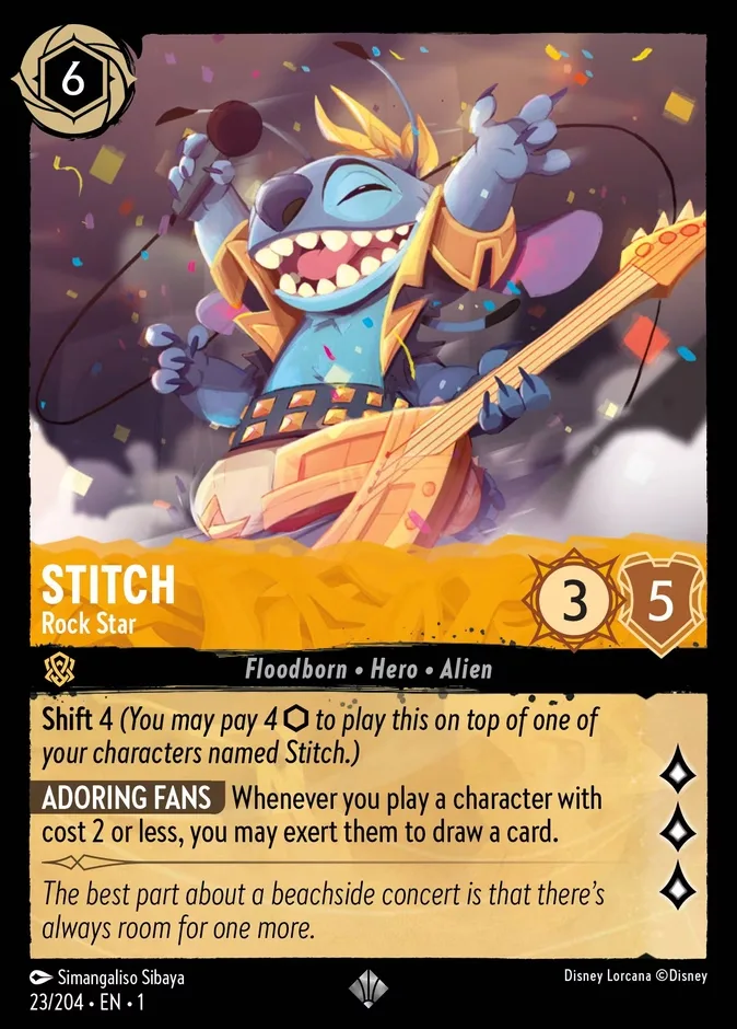Stitch #23 The First Chapter Disney Lorcana card