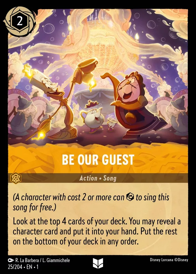 Be Our Guest #25 The First Chapter Disney Lorcana card