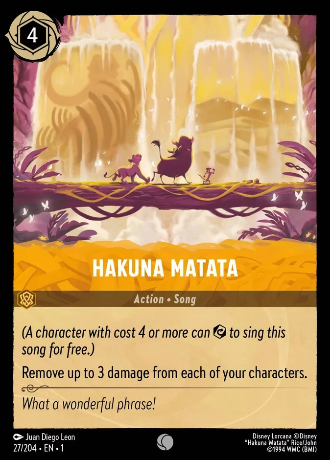 Hakuna Matata #27 The First Chapter Disney Lorcana card