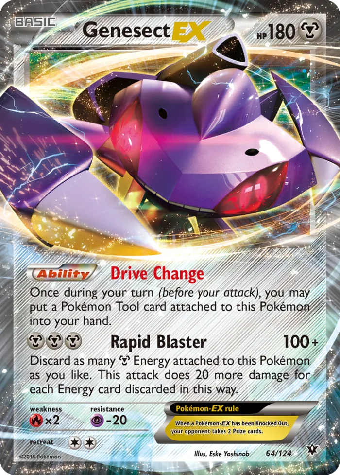 Genesect-EX #64 Fates Collide Pokemon card