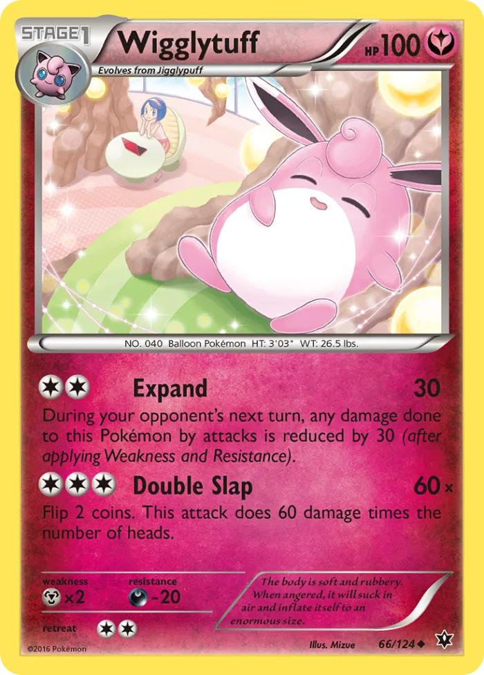 Wigglytuff #66 Fates Collide Pokemon card