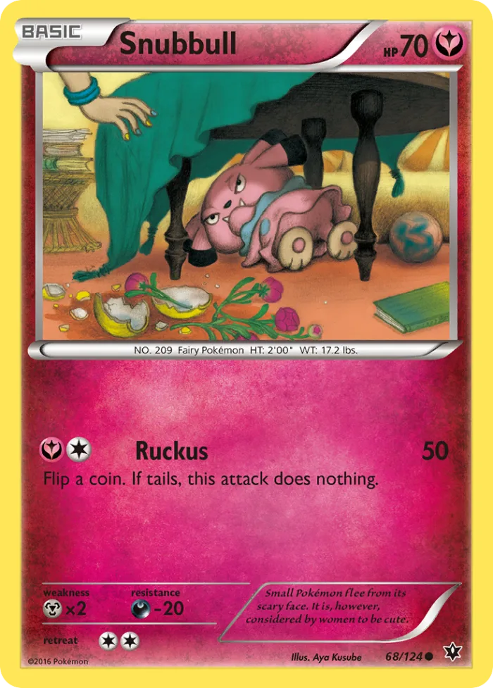 Snubbull #68 Fates Collide Pokemon card