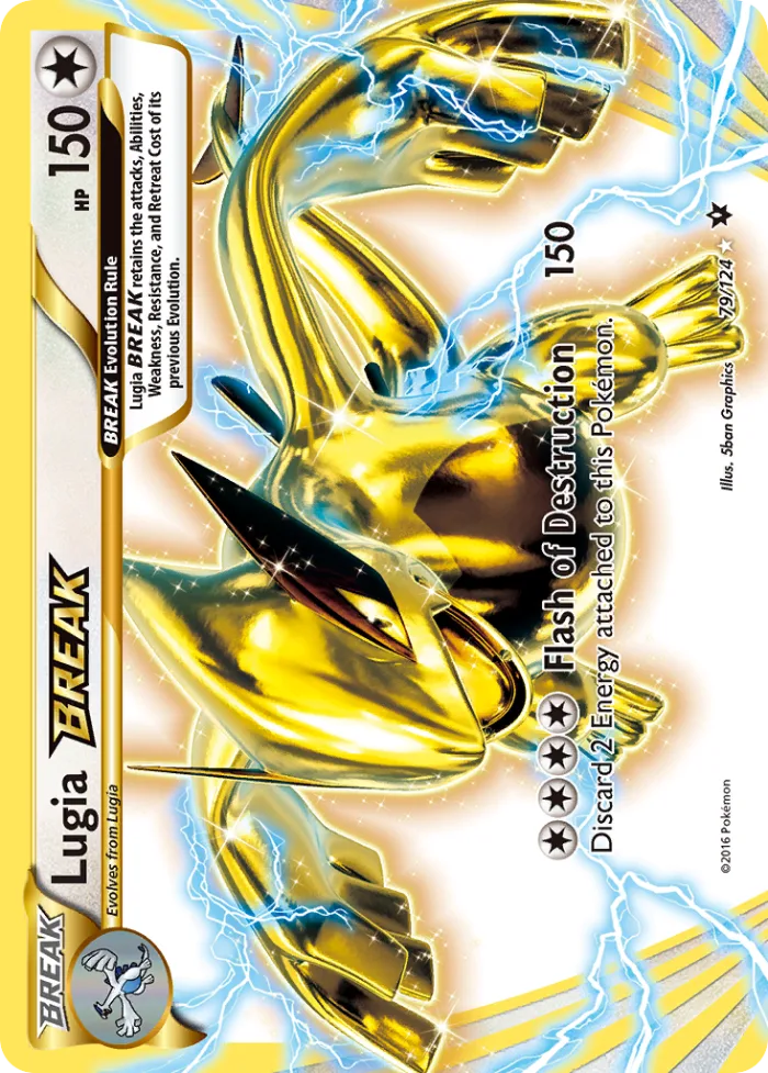 Lugia BREAK #79 Fates Collide Pokemon card