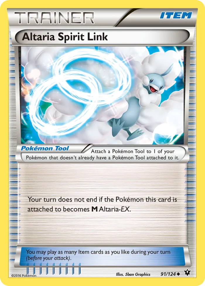 Altaria Spirit Link #91 Fates Collide Pokemon card