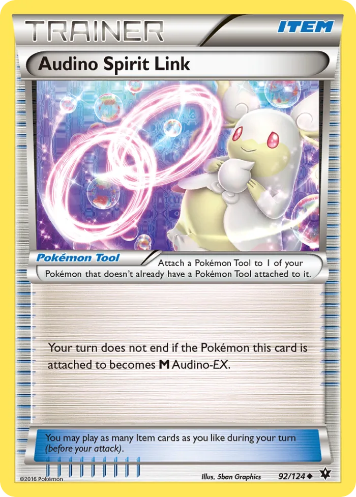 Audino Spirit Link #92 Fates Collide Pokemon card