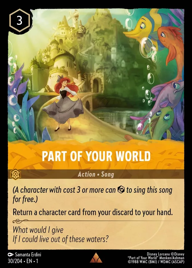 Part of Your World #30 The First Chapter Disney Lorcana card