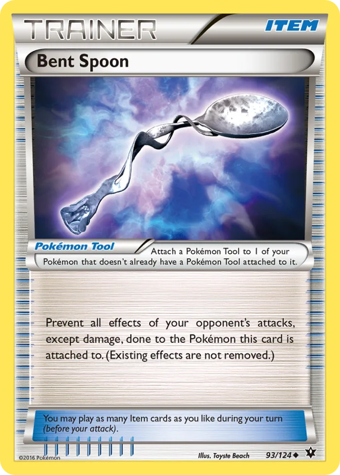 Bent Spoon #93 Fates Collide Pokemon card