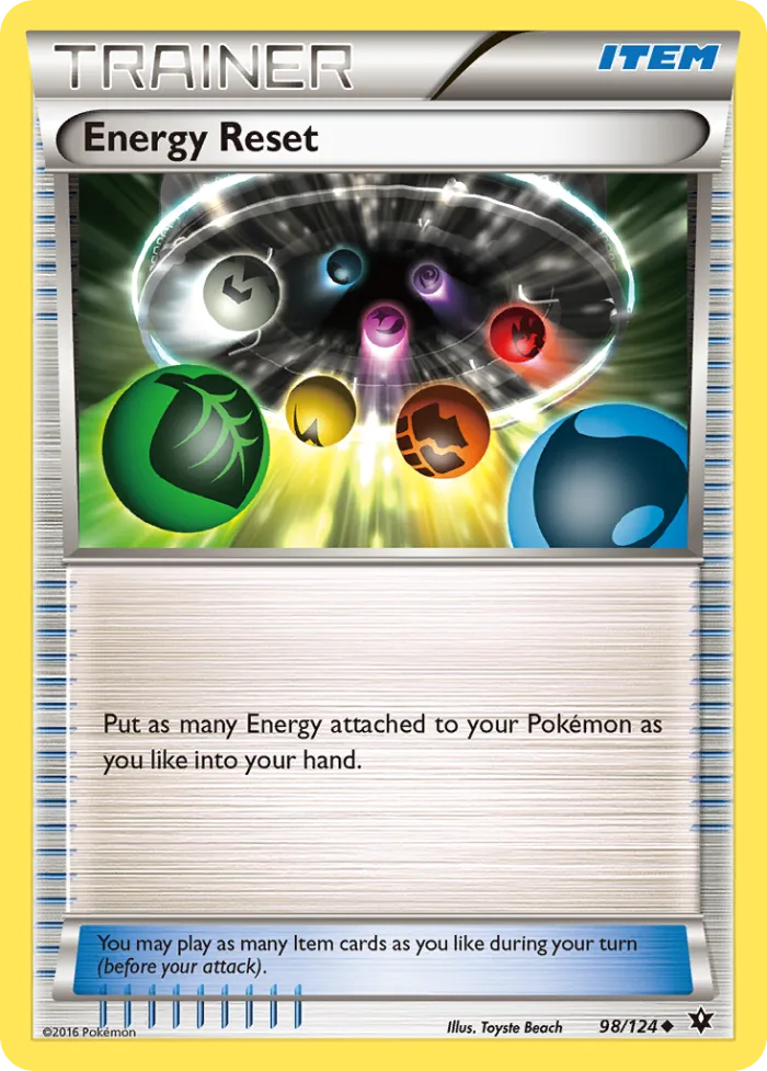 Energy Reset #98 Fates Collide Pokemon card