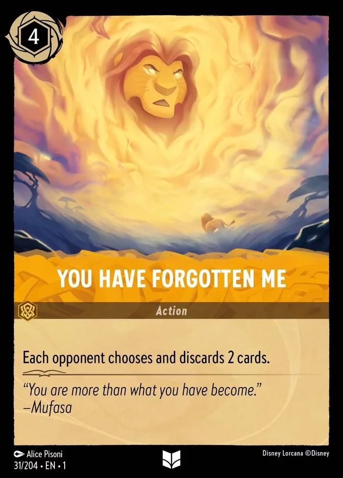 You Have Forgotten Me #31 The First Chapter Disney Lorcana card