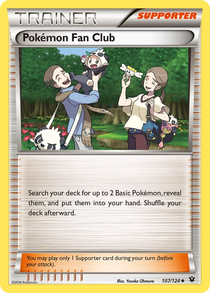 Pokémon Fan Club #107 Fates Collide Pokemon card