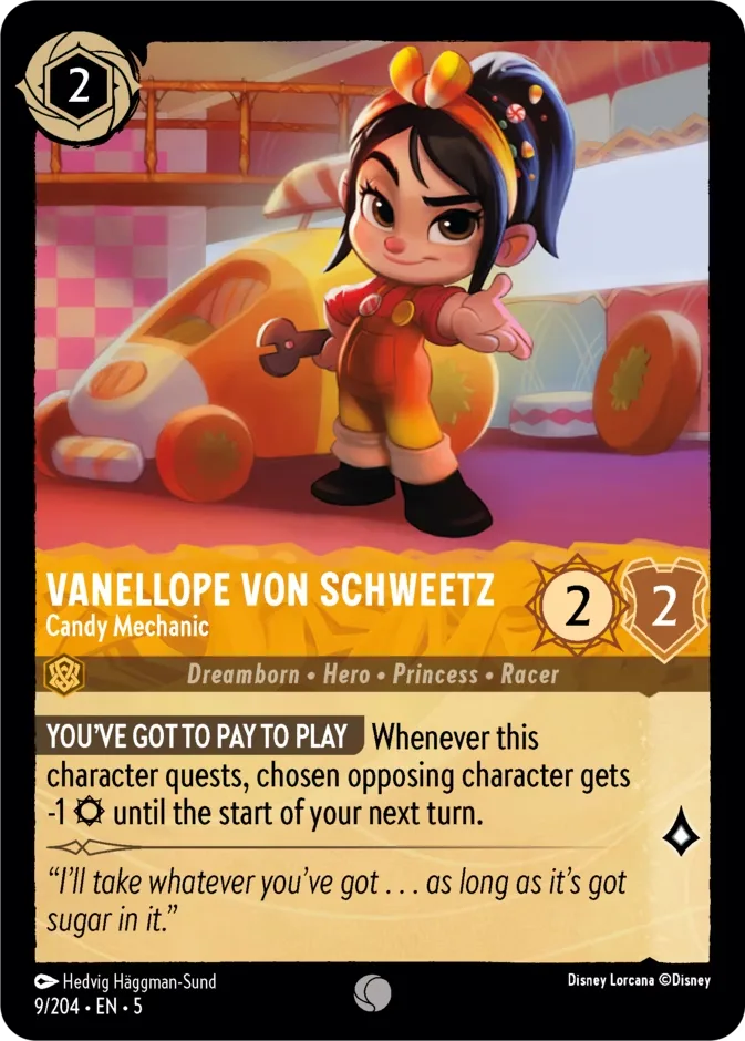 Vanellope von Schweetz #9 Shimmering Skies Disney Lorcana card