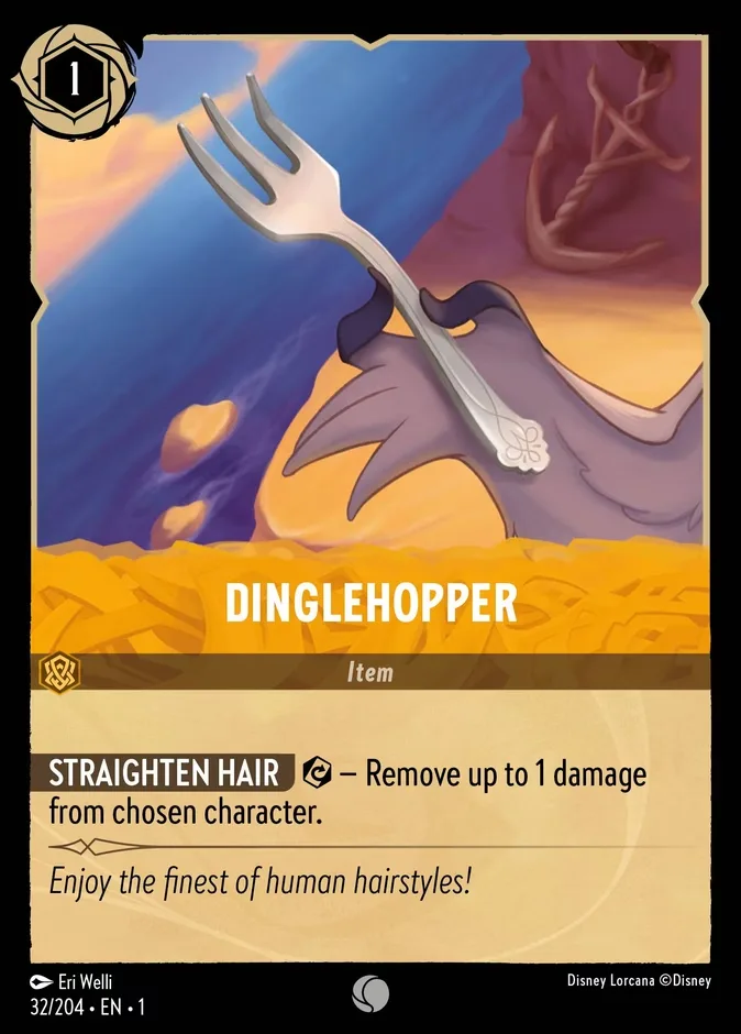 Dinglehopper #32 The First Chapter Disney Lorcana card