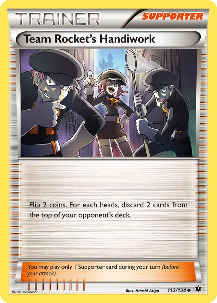 Team Rocket's Handiwork #112 Fates Collide Pokemon card