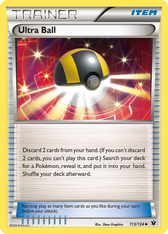 Ultra Ball #113 Fates Collide Pokemon card