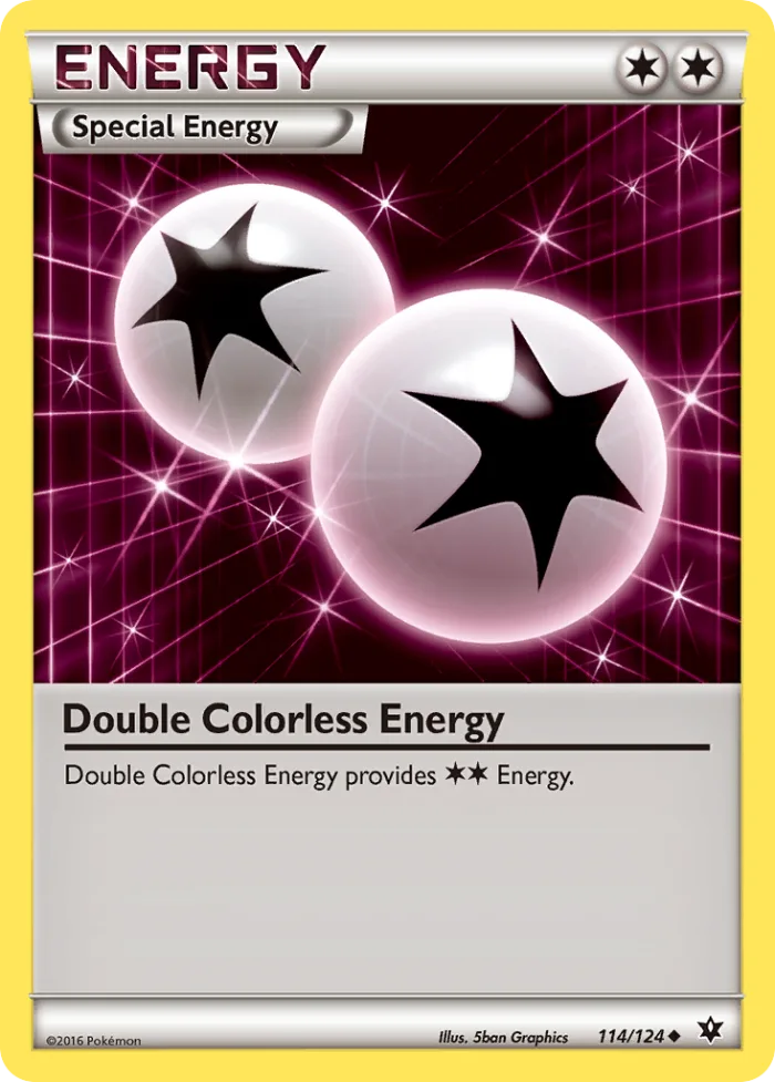 Double Colorless Energy #114 Fates Collide Pokemon card