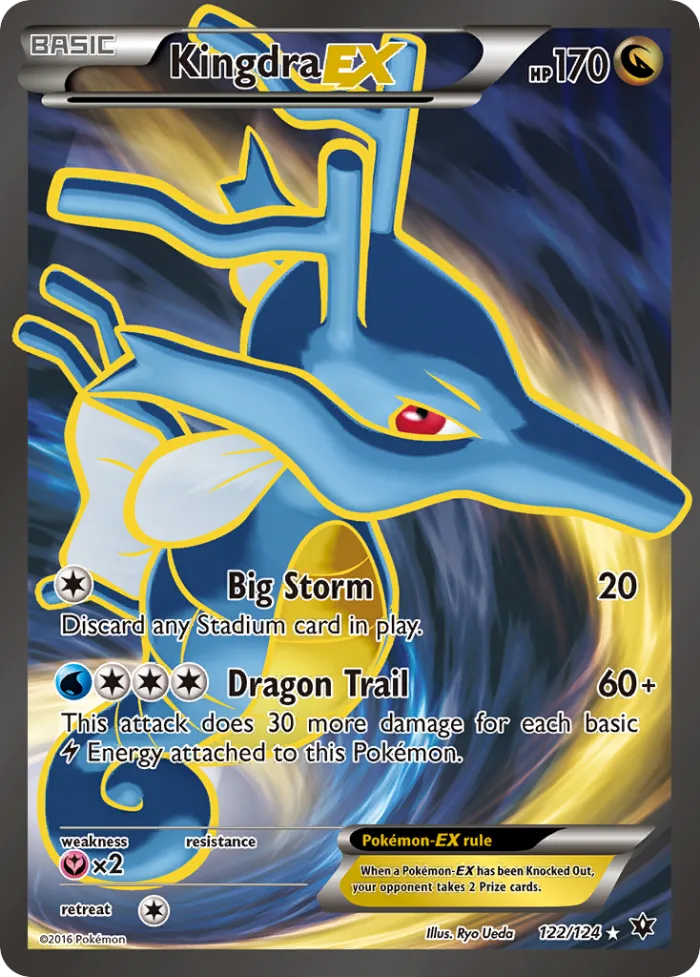 Kingdra-EX #122 Fates Collide Pokemon card
