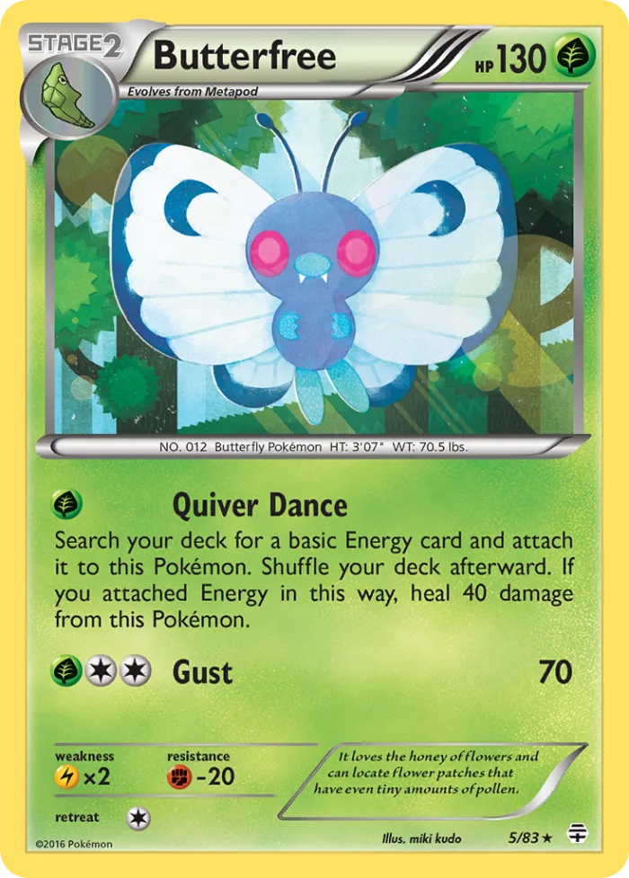 Butterfree #5 Generations Pokemon card